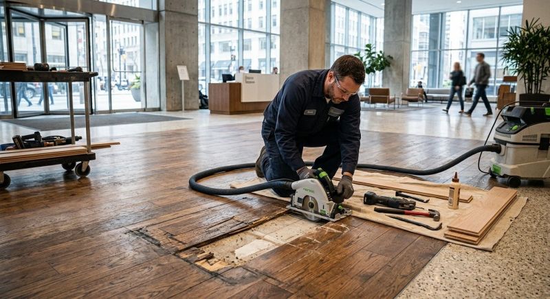 Our team working on Flooring Service projects in Westerly, RI