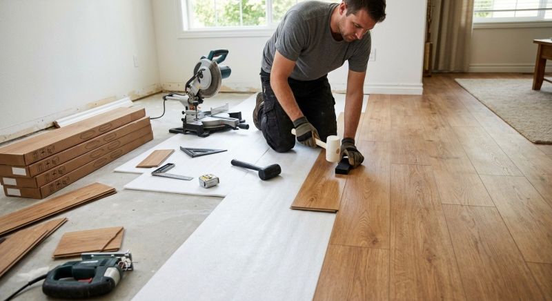 Laminate Floor Replacement in East Greenwich, RI