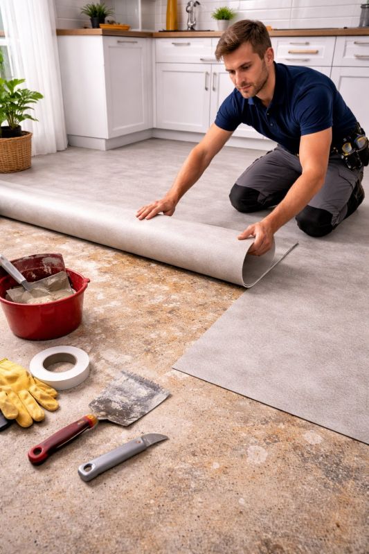 Linoleum Floor Installation in Narragansett, RI