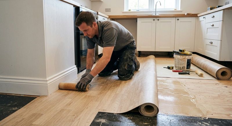 Sheet Linoleum Installation in Groton, CT