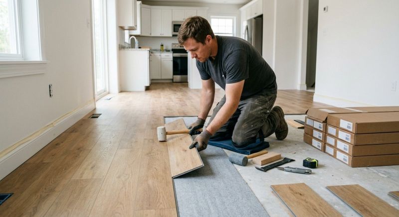 Vinyl Plank Floor Installation in Westerly, RI